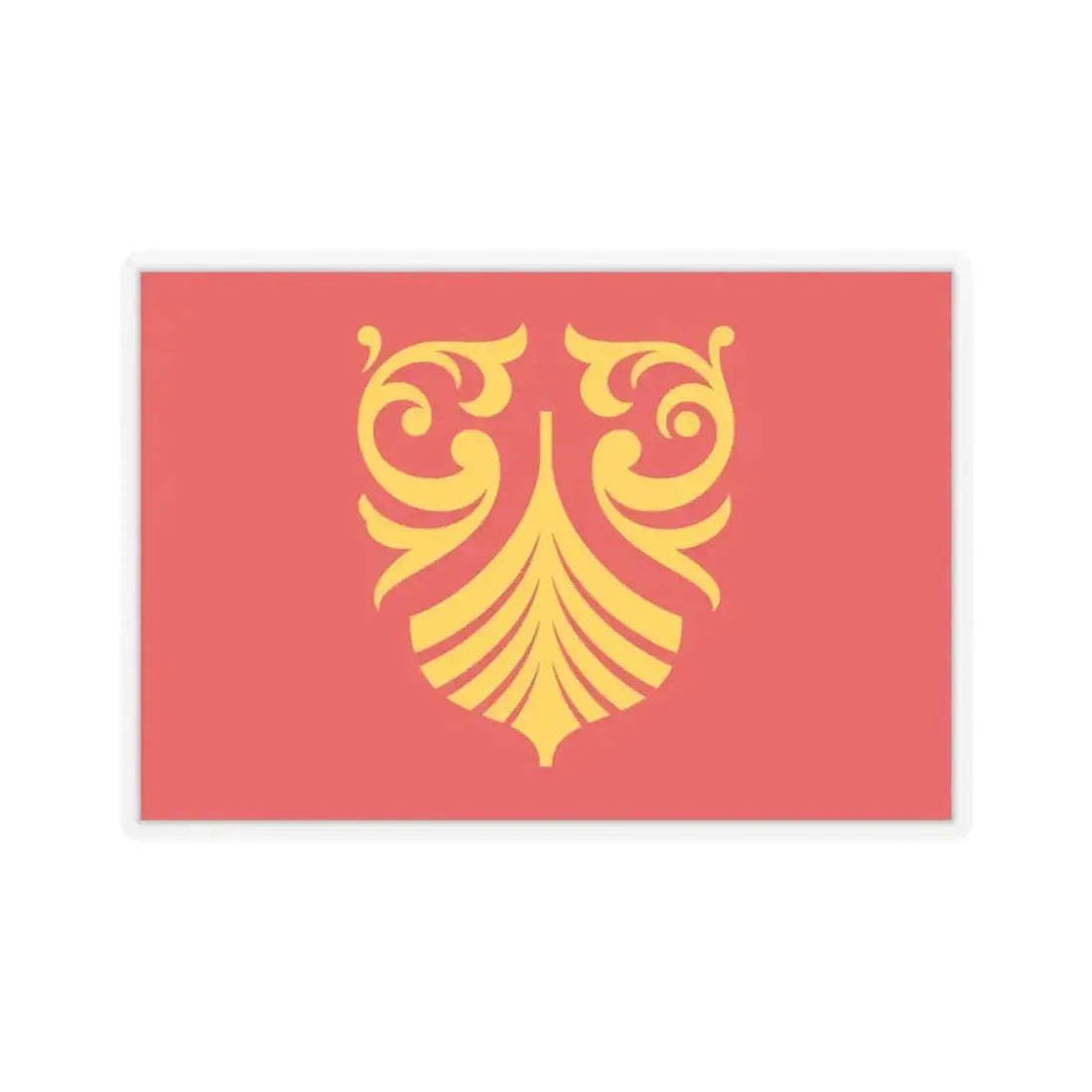 Flag of Vestfold og Telemark Norway - STICKER Vinyl Kiss-Cut Decal 3 Inch Transparent - The Sticker Space