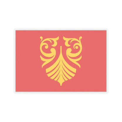 Flag of Vestfold og Telemark Norway - STICKER Vinyl Kiss-Cut Decal 3 Inch Transparent - The Sticker Space