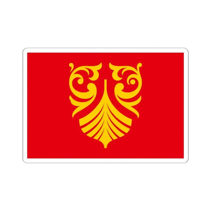 Flag of Vestfold og Telemark Norway - STICKER Vinyl Kiss-Cut Decal 3 Inch White - The Sticker Space