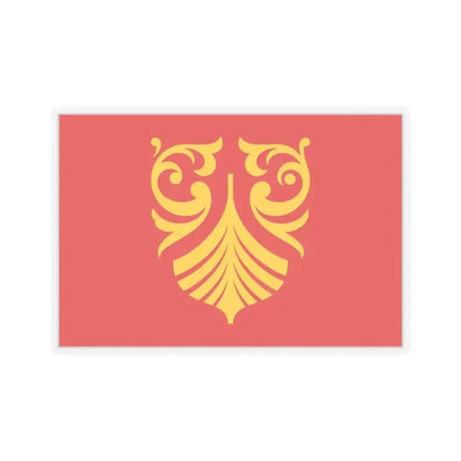 Flag of Vestfold og Telemark Norway - STICKER Vinyl Kiss-Cut Decal 4 Inch Transparent - The Sticker Space