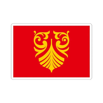 Flag of Vestfold og Telemark Norway - STICKER Vinyl Kiss-Cut Decal 4 Inch White - The Sticker Space