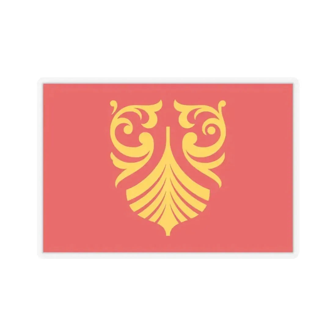 Flag of Vestfold og Telemark Norway - STICKER Vinyl Kiss-Cut Decal 6 Inch Transparent - The Sticker Space