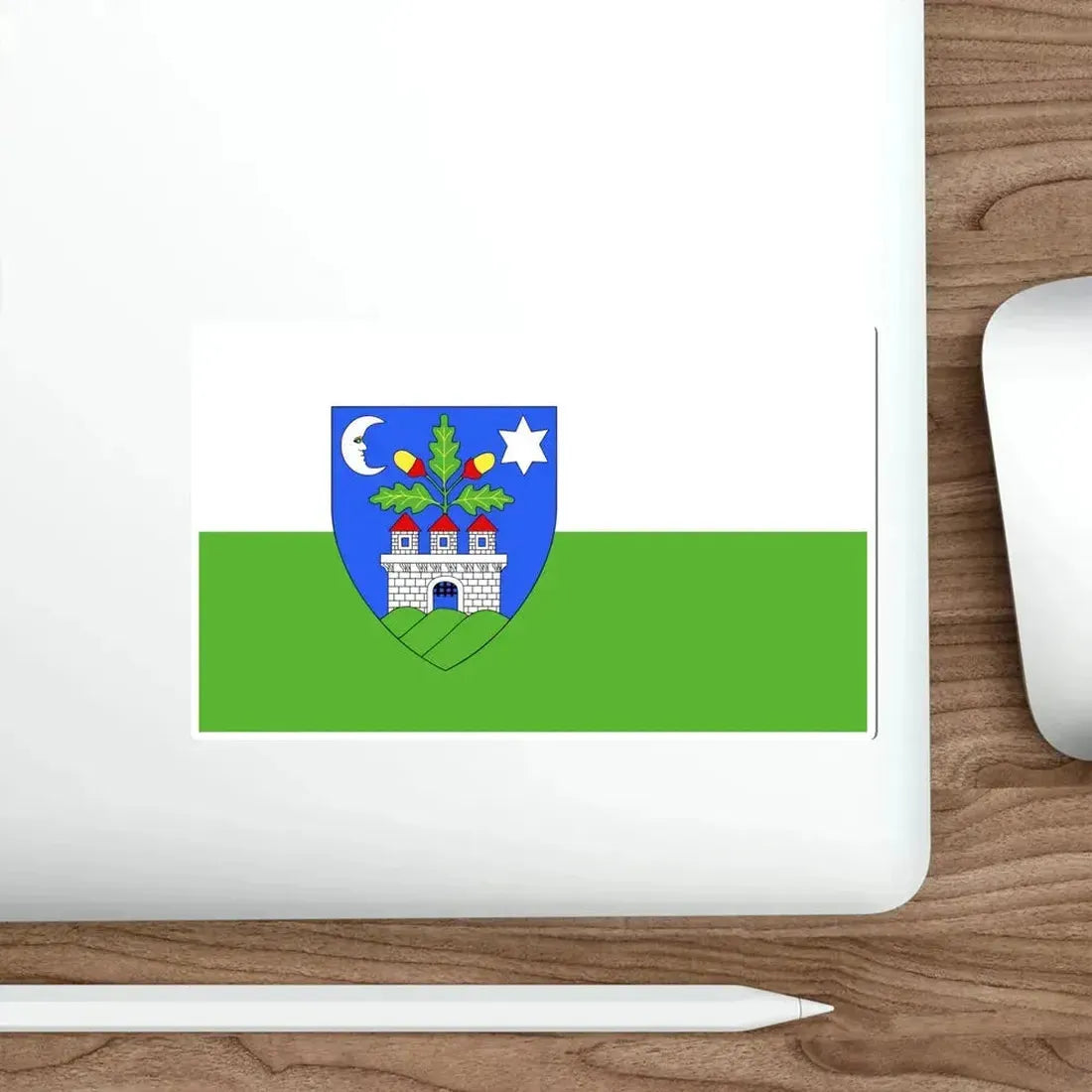 Flag of Veszprém County Hungary STICKER Vinyl Die-Cut Decal - The Sticker Space