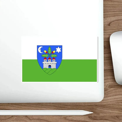 Flag of Veszprém County Hungary STICKER Vinyl Die-Cut Decal - The Sticker Space