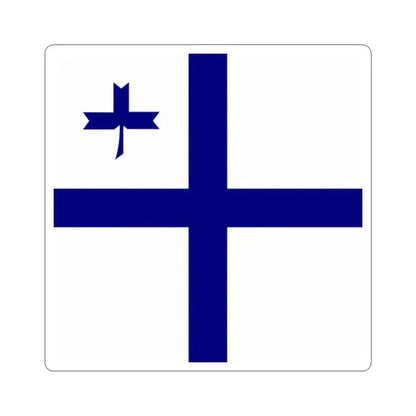 Flag of Vice-admiral in Independent State of Croatia (Croatia) STICKER Vinyl Kiss-Cut Decal 2 Inch White - The Sticker Space