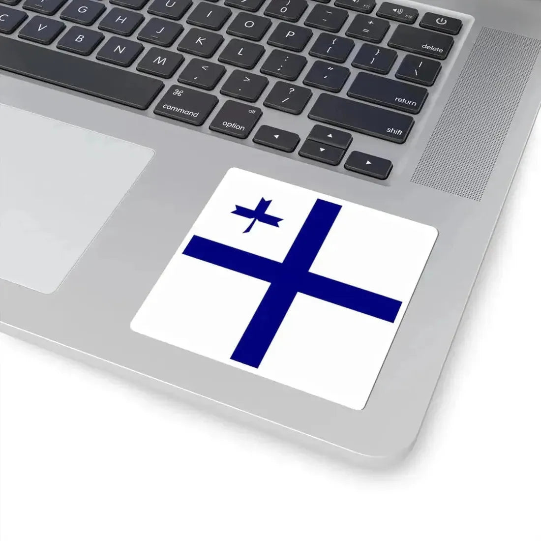Flag of Vice-admiral in Independent State of Croatia (Croatia) STICKER Vinyl Kiss-Cut Decal - The Sticker Space
