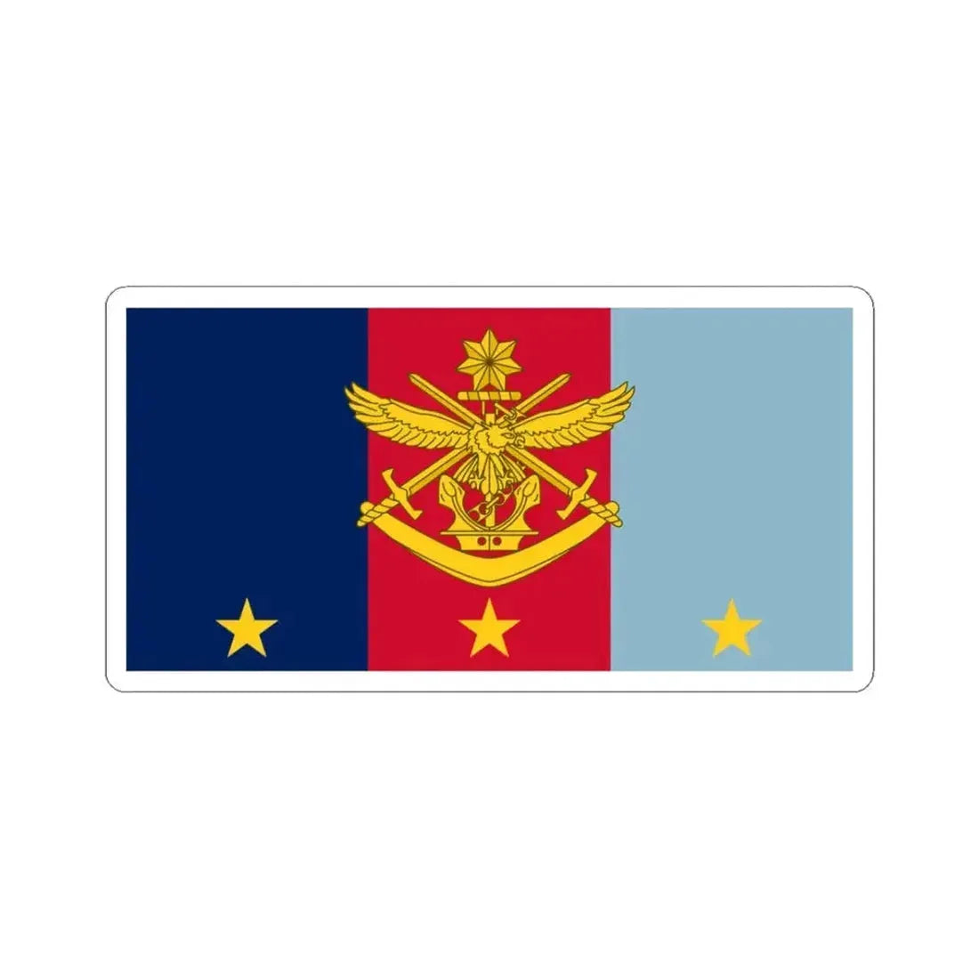 Flag of Vice Chief of Defence Force AUS (Australia) STICKER Vinyl Kiss-Cut Decal 3 Inch White - The Sticker Space