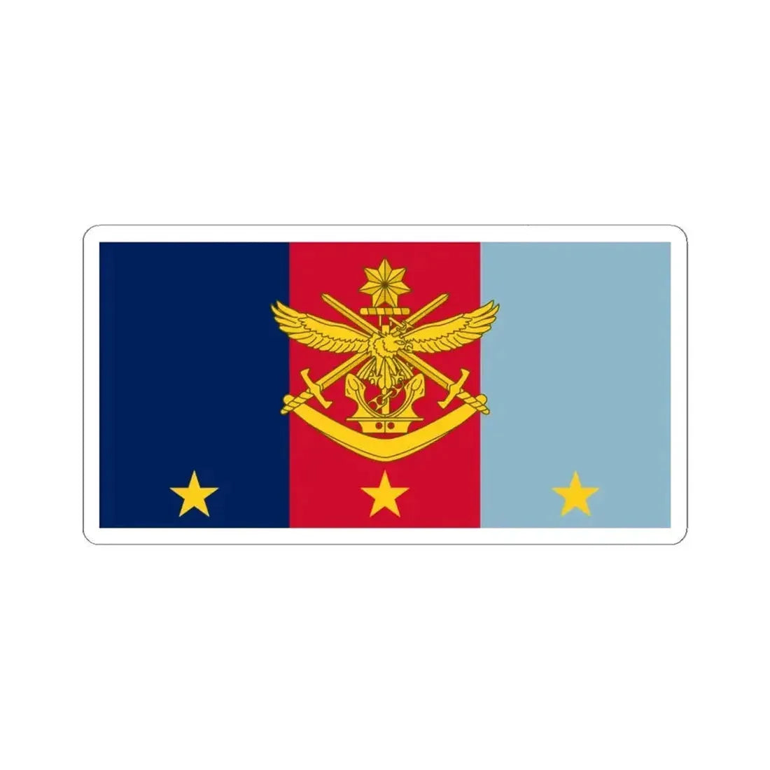 Flag of Vice Chief of Defence Force AUS (Australia) STICKER Vinyl Kiss-Cut Decal 4 Inch White - The Sticker Space