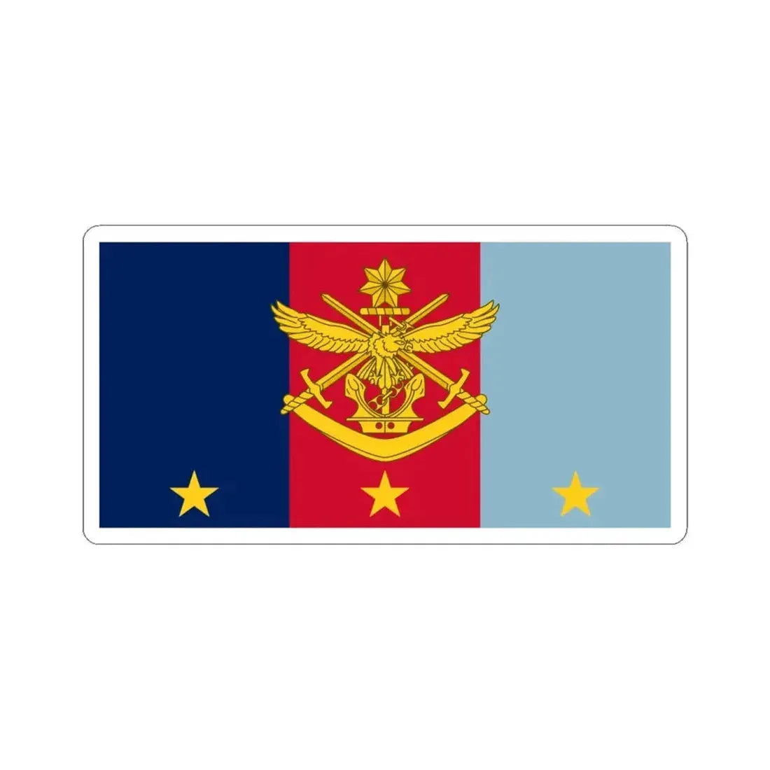 Flag of Vice Chief of Defence Force AUS (Australia) STICKER Vinyl Kiss-Cut Decal 6 Inch White - The Sticker Space