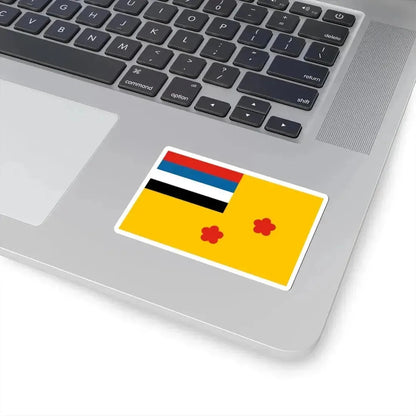 Flag of viceadmiral of the Navy of Manchukuo (China) STICKER Vinyl Kiss-Cut Decal - The Sticker Space