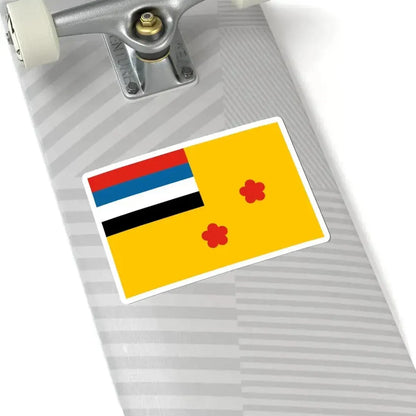Flag of viceadmiral of the Navy of Manchukuo (China) STICKER Vinyl Kiss-Cut Decal - The Sticker Space