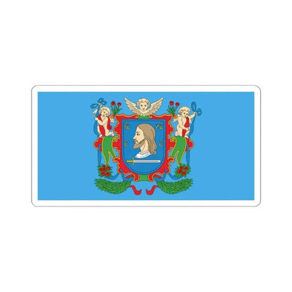 Flag of Viciebsk Belarus (Belarus) STICKER Vinyl Kiss-Cut Decal 4 Inch White - The Sticker Space