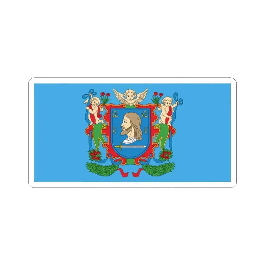 Flag of Viciebsk  Vitebsk Russia - STICKER Vinyl Kiss-Cut Decal 2 Inch White - The Sticker Space