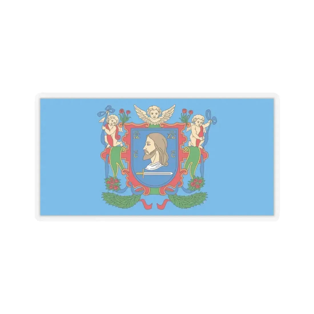 Flag of Viciebsk  Vitebsk Russia - STICKER Vinyl Kiss-Cut Decal 3 Inch Transparent - The Sticker Space