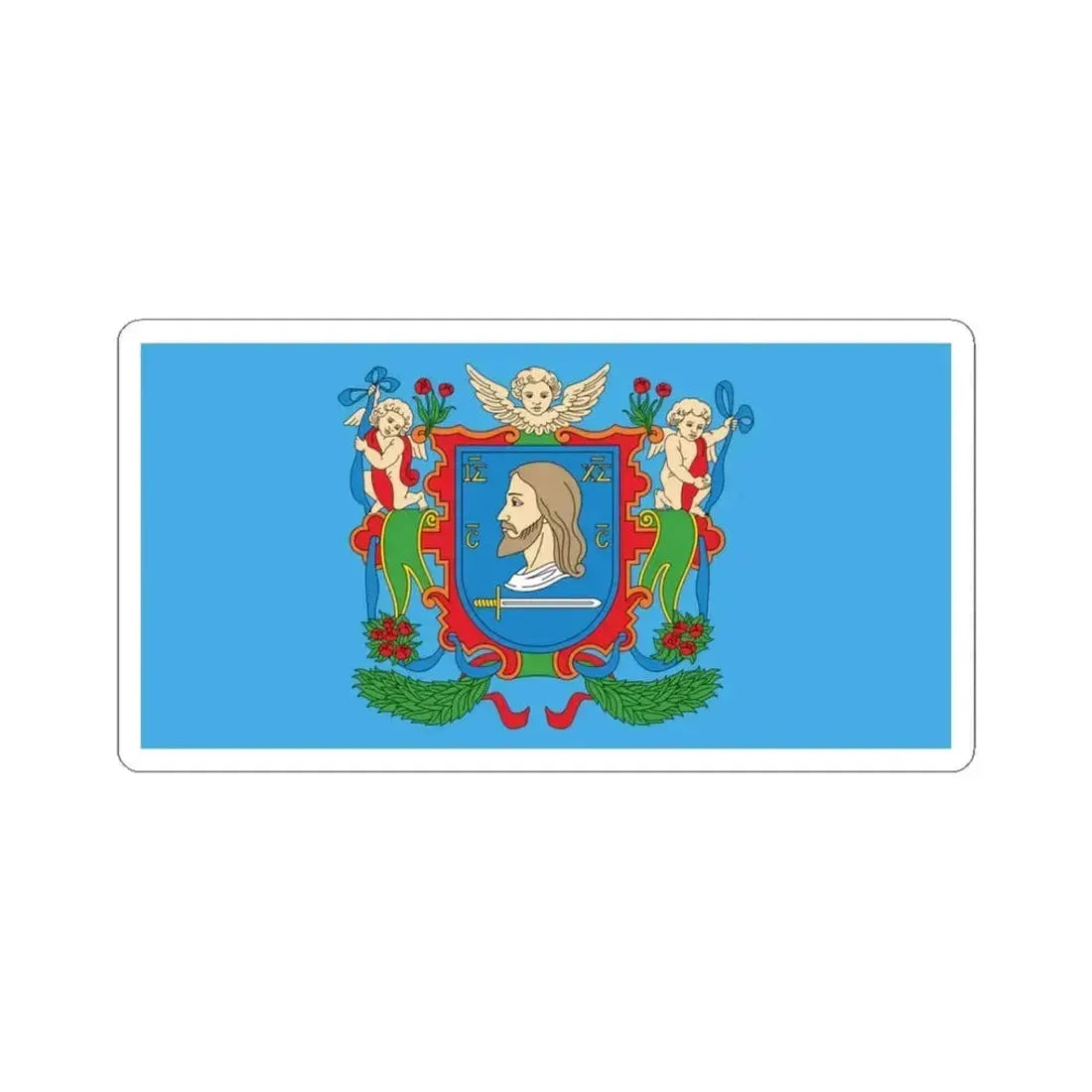 Flag of Viciebsk  Vitebsk Russia - STICKER Vinyl Kiss-Cut Decal 3 Inch White - The Sticker Space