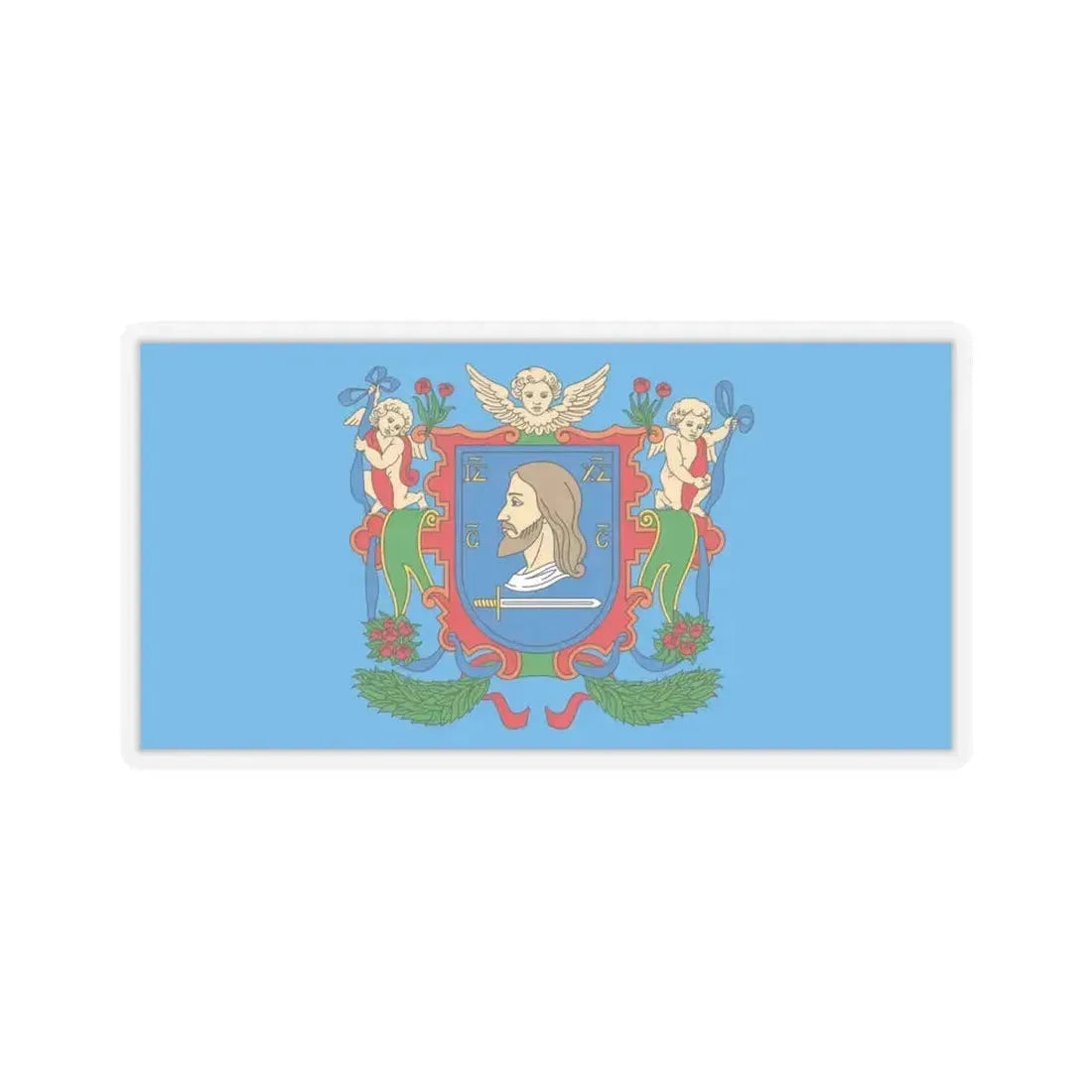 Flag of Viciebsk  Vitebsk Russia - STICKER Vinyl Kiss-Cut Decal 4 Inch Transparent - The Sticker Space