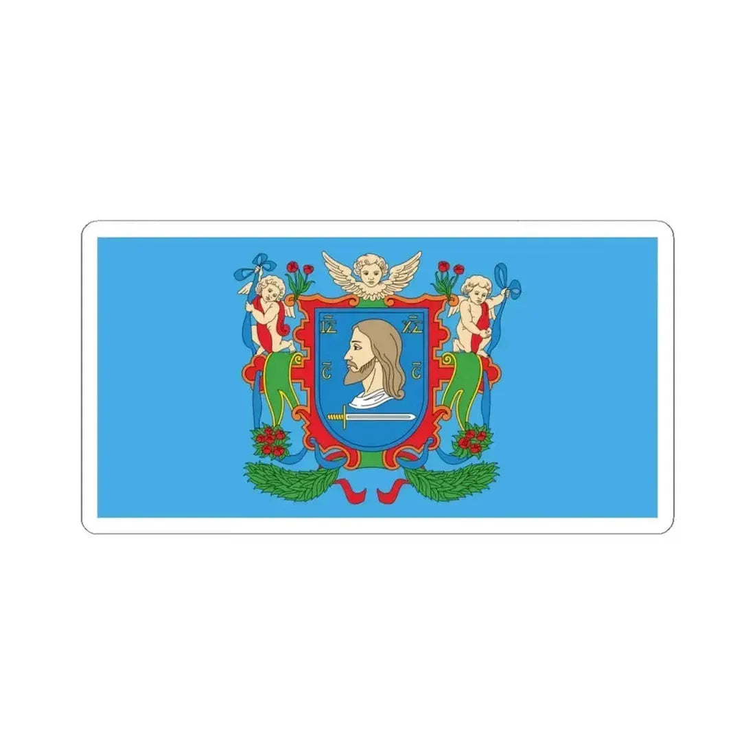 Flag of Viciebsk  Vitebsk Russia - STICKER Vinyl Kiss-Cut Decal 4 Inch White - The Sticker Space