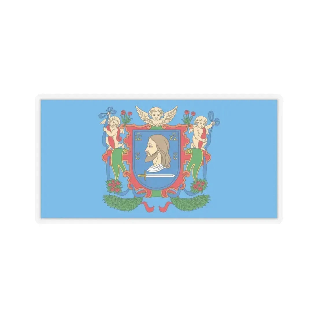Flag of Viciebsk  Vitebsk Russia - STICKER Vinyl Kiss-Cut Decal 6 Inch Transparent - The Sticker Space