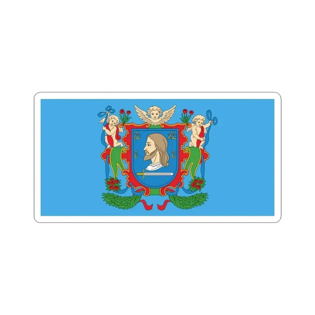 Flag of Viciebsk  Vitebsk Russia - STICKER Vinyl Kiss-Cut Decal 6 Inch White - The Sticker Space