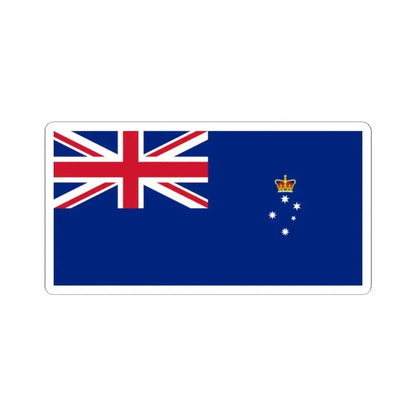 Flag of Victoria 1877-1901 (Australia) STICKER Vinyl Kiss-Cut Decal 2 Inch White - The Sticker Space
