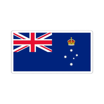Flag of Victoria 1901-1952 (Australia) STICKER Vinyl Kiss-Cut Decal 4 Inch White - The Sticker Space