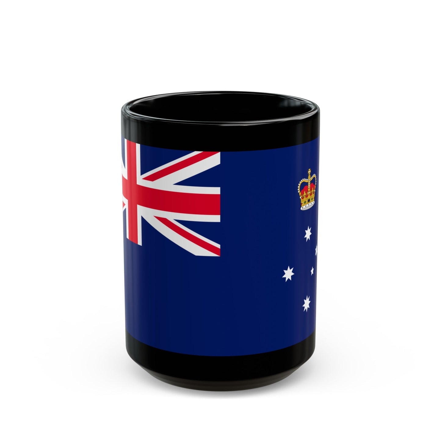 Flag of Victoria Australia - Black Coffee Mug-15oz-The Sticker Space