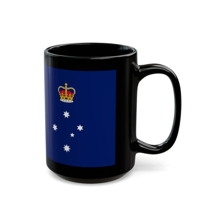 Flag of Victoria Australia - Black Coffee Mug-The Sticker Space