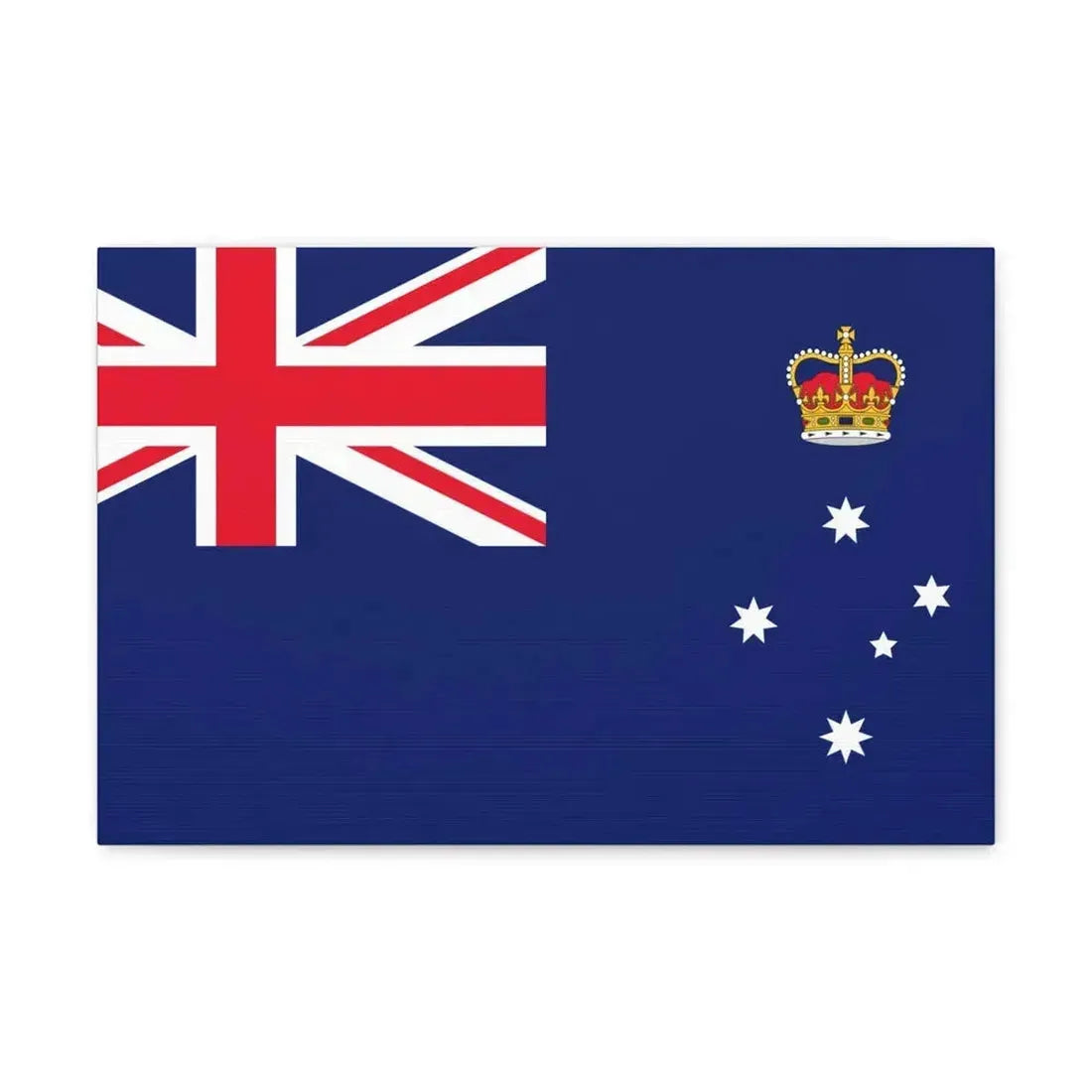 Flag of Victoria Australia - Canvas Wall Art 18″ x 12″ 1.25" - The Sticker Space