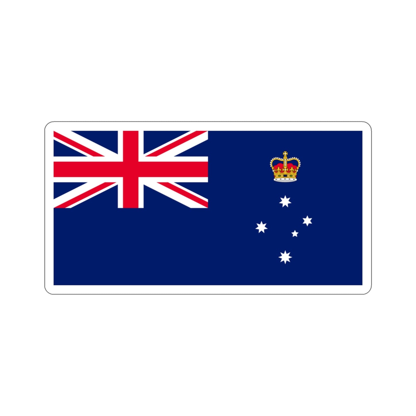 Flag of Victoria Australia STICKER Vinyl Die-Cut Decal-3 Inch-The Sticker Space