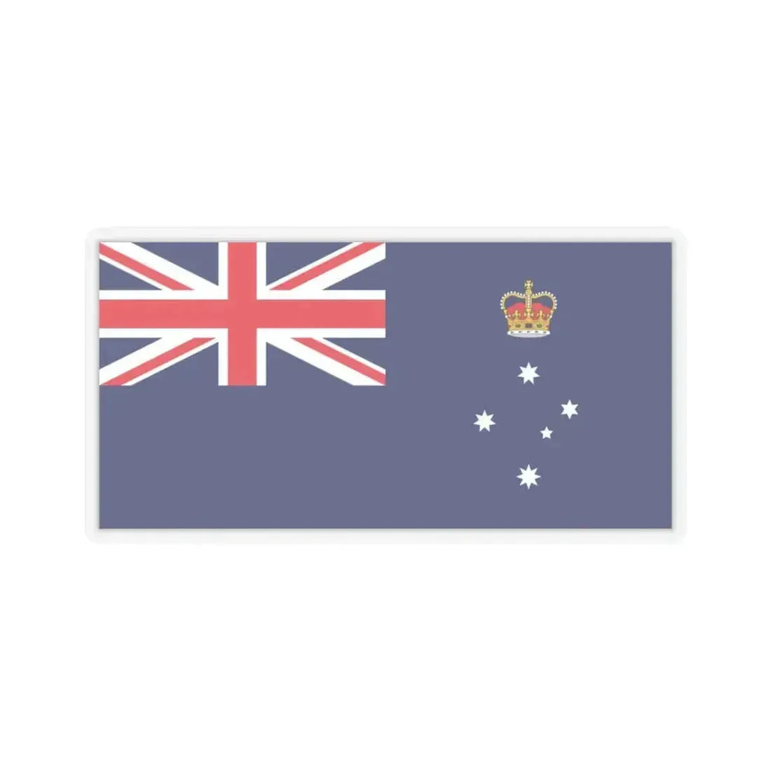 Flag of Victoria Australia - STICKER Vinyl Kiss-Cut Decal 3 Inch Transparent - The Sticker Space