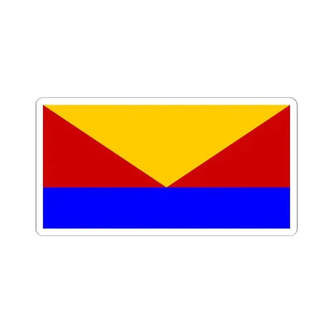 Flag of Vidalia Louisiana (United States) STICKER Vinyl Kiss-Cut Decal 2 Inch White - The Sticker Space