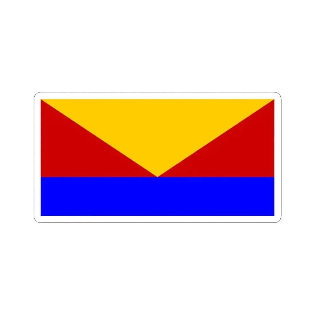 Flag of Vidalia Louisiana (United States) STICKER Vinyl Kiss-Cut Decal 3 Inch White - The Sticker Space