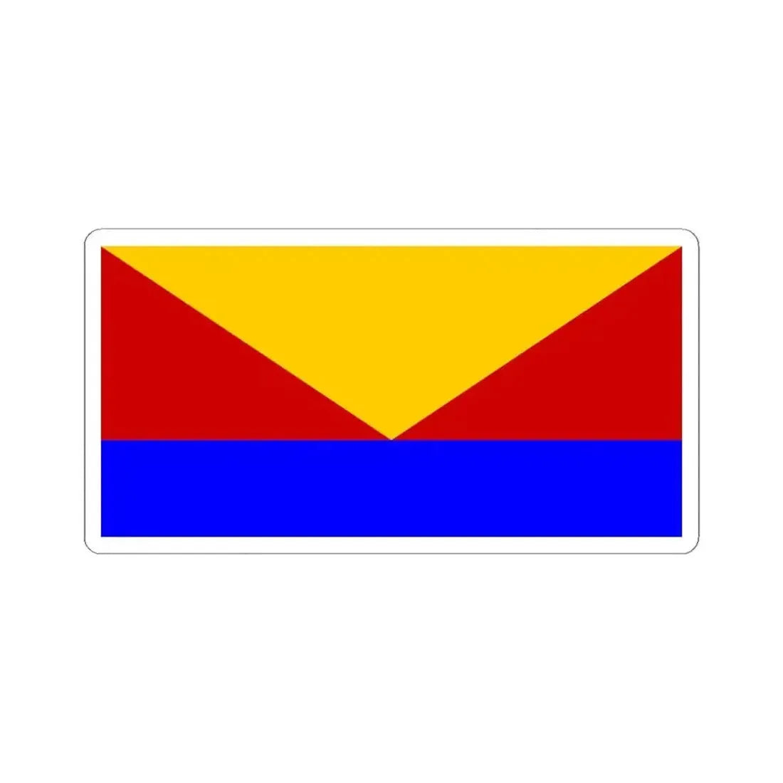 Flag of Vidalia Louisiana (United States) STICKER Vinyl Kiss-Cut Decal 4 Inch White - The Sticker Space