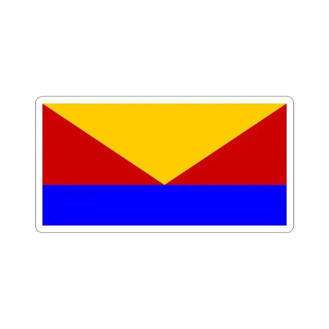 Flag of Vidalia Louisiana (United States) STICKER Vinyl Kiss-Cut Decal 6 Inch White - The Sticker Space