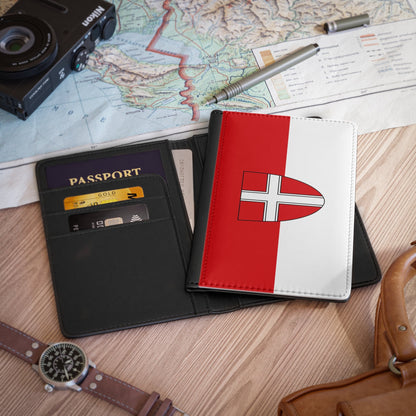 Flag of Vienna Wien Austria - Passport Holder