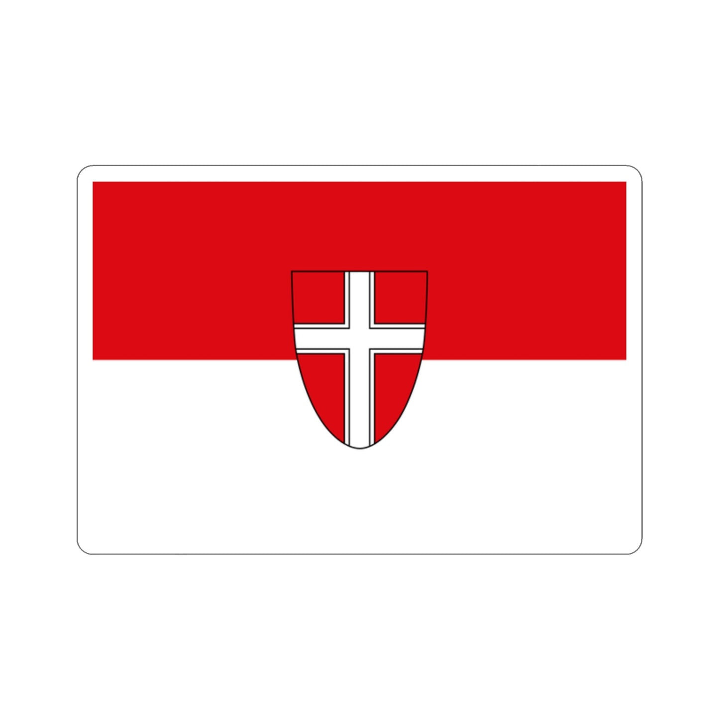 Flag of Vienna Wien Austria STICKER Vinyl Die-Cut Decal-2 Inch-The Sticker Space