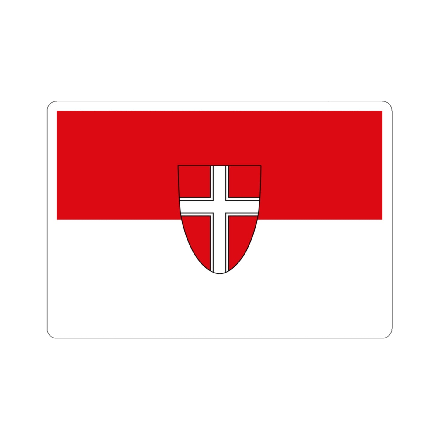 Flag of Vienna Wien Austria STICKER Vinyl Die-Cut Decal-3 Inch-The Sticker Space