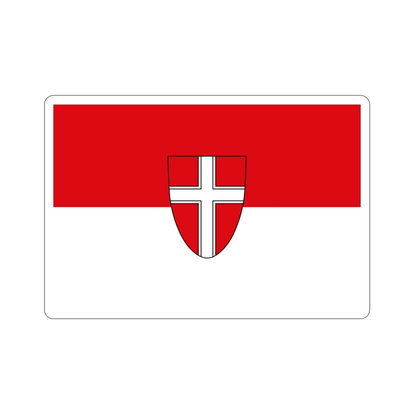 Flag of Vienna Wien Austria STICKER Vinyl Die-Cut Decal-4 Inch-The Sticker Space