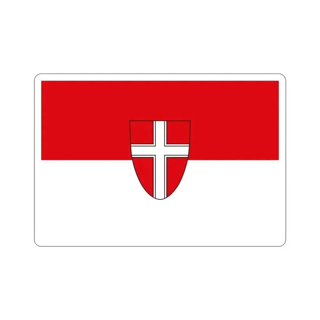 Flag of Vienna Wien Austria STICKER Vinyl Die-Cut Decal 4 Inch - The Sticker Space