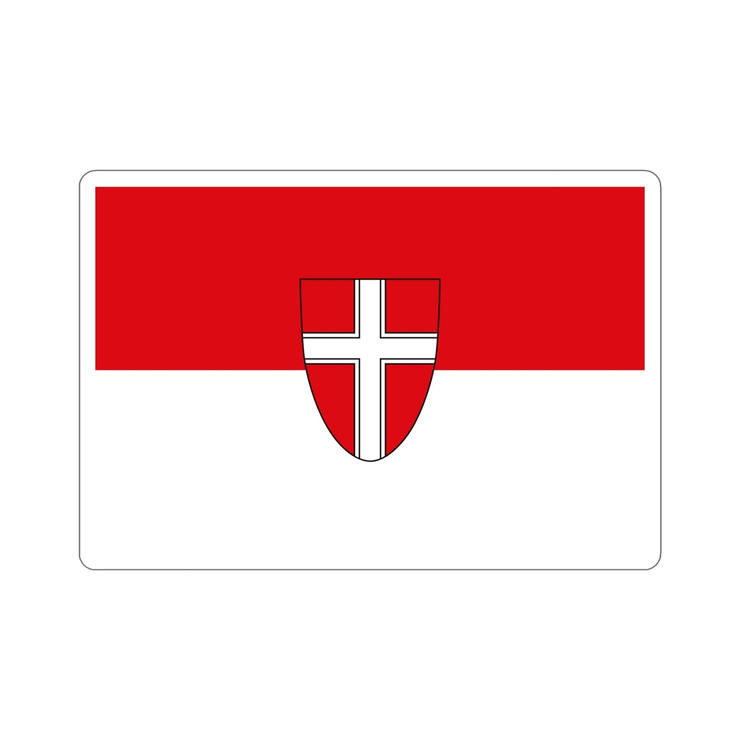 Flag of Vienna Wien Austria STICKER Vinyl Die-Cut Decal-5 Inch-The Sticker Space