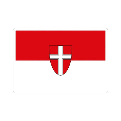 Flag of Vienna Wien Austria - STICKER Vinyl Kiss-Cut Decal 2 Inch White - The Sticker Space
