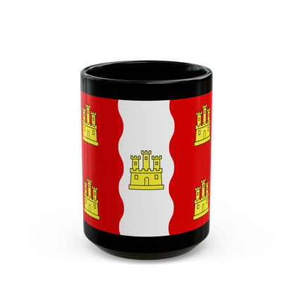 Flag of Vienne France 2 - Black Coffee Mug-15oz-The Sticker Space