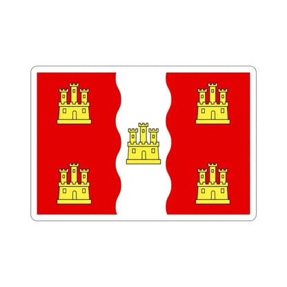 Flag of Vienne France 2 STICKER Vinyl Die-Cut Decal 2 Inch - The Sticker Space