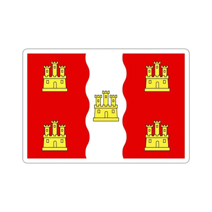 Flag of Vienne France 2 STICKER Vinyl Die-Cut Decal 3 Inch - The Sticker Space