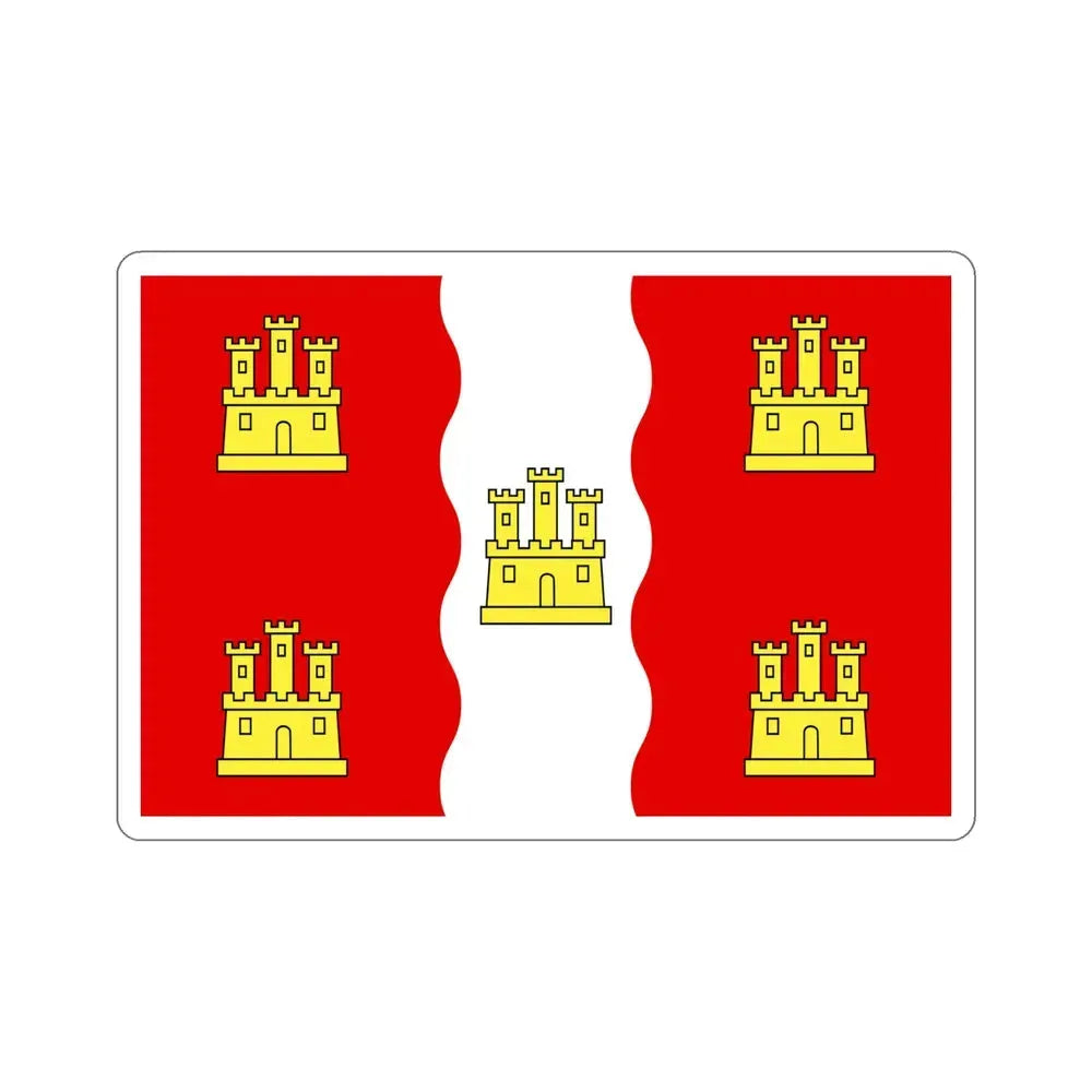 Flag of Vienne France 2 STICKER Vinyl Die-Cut Decal 6 Inch - The Sticker Space