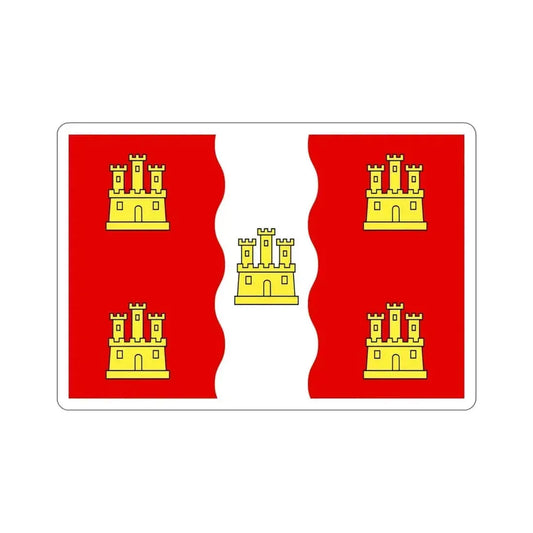 Flag of Vienne France 2 STICKER Vinyl Die-Cut Decal 6 Inch - The Sticker Space