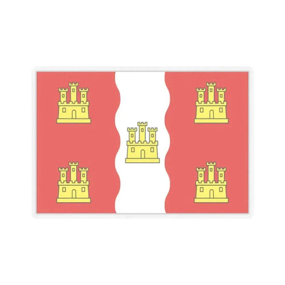 Flag of Vienne France 2 - STICKER Vinyl Kiss-Cut Decal 2 Inch Transparent - The Sticker Space
