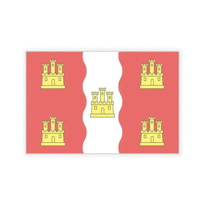 Flag of Vienne France 2 - STICKER Vinyl Kiss-Cut Decal 4 Inch Transparent - The Sticker Space