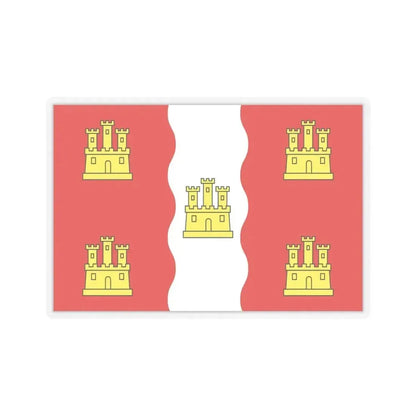 Flag of Vienne France 2 - STICKER Vinyl Kiss-Cut Decal 6 Inch Transparent - The Sticker Space