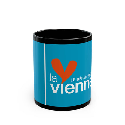 Flag of Vienne France - Black Coffee Mug-11oz-The Sticker Space